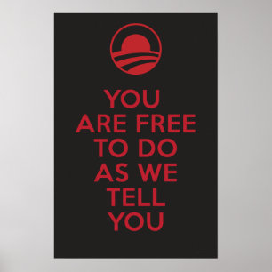 Poster Orwellian Obama 2