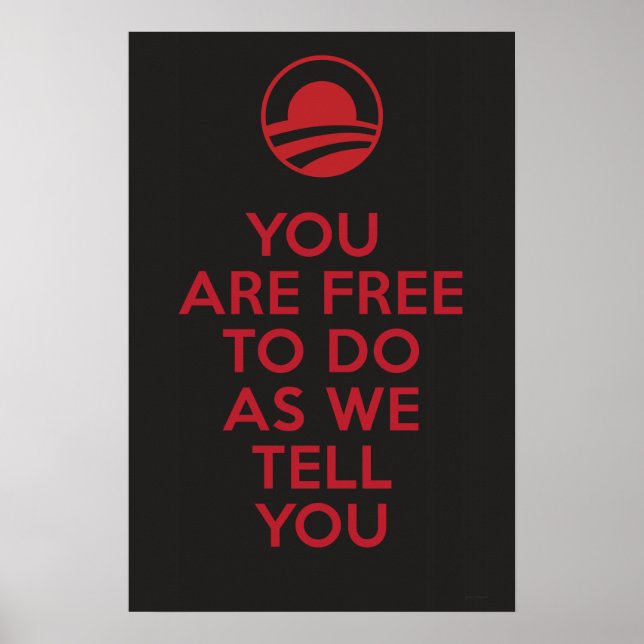 Poster Orwellian Obama 2 (Frente)