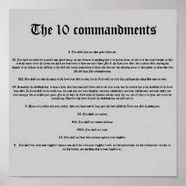 Poster Os 10 mandamentos