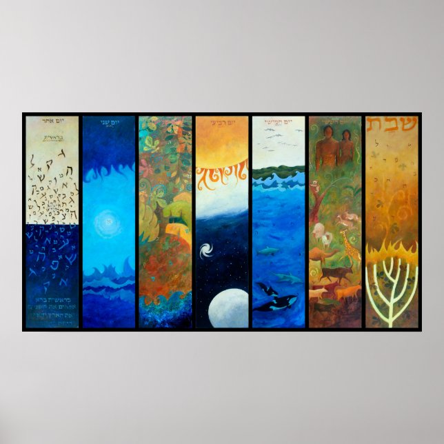 Poster Os 7 dias de Criação por @foucrasart (Frente)