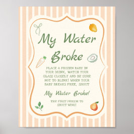 Poster Os Agricultores Comercializam Chá de fraldas Minha