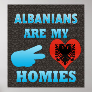 Pôster Os albanêses são meu Homies