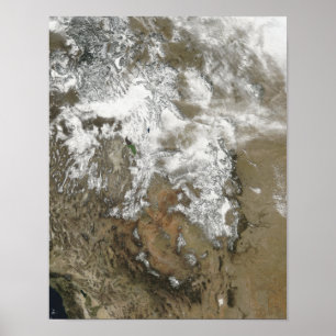 Poster Os altos picos das Montanhas Rochosas