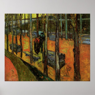 Pôster Os Alyscamps (Cemitério) por Vincent van Gogh