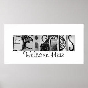 Pôster Os amigos dão boas-vindas aqui à fotografia 10x2