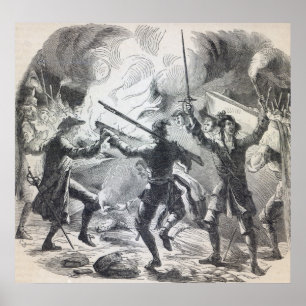 Poster Os amotinadores de Sacheverell destroem a parte de