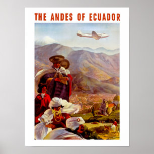 Poster Os Andes de Equador