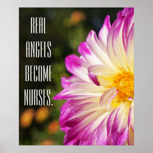 Poster Os anjos reais transformam-se reconhecimento da