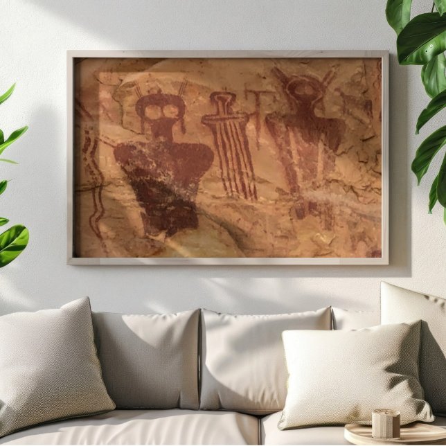 Poster "Os Antigos", Sego Canyon Utah Pictografa (Criador carregado)