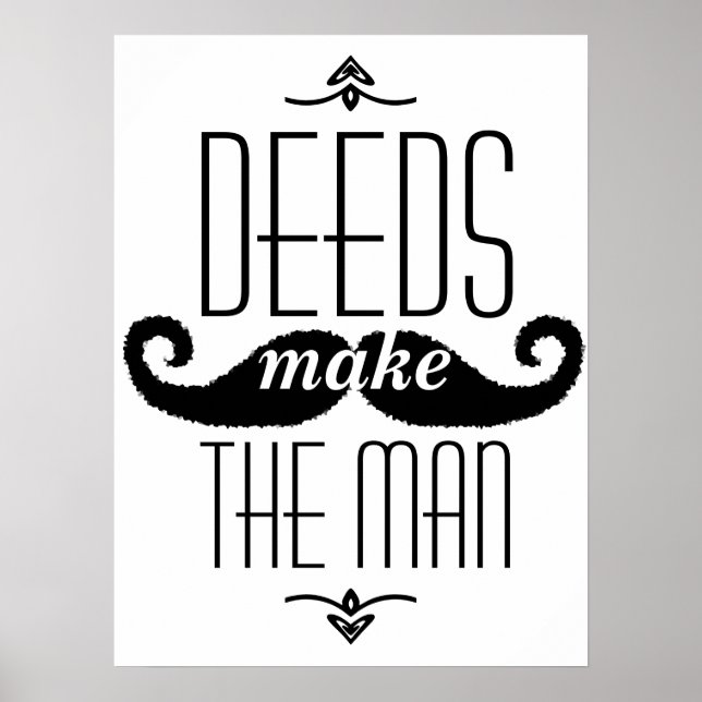Poster Os atos fazem o homem (Frente)
