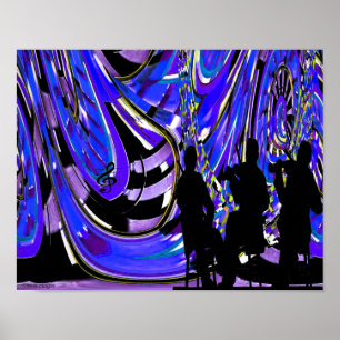 Poster Os azuis em Nova Orleães