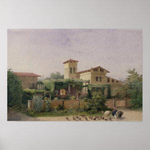 Poster Os banhos romanos, 1848