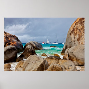 Pôster Os Banhos, Virgin Gorda, Ilhas Virgens Britânicas