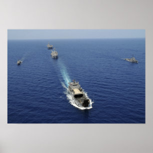 Pôster Os barcos do Armada de Republic of the Philippines