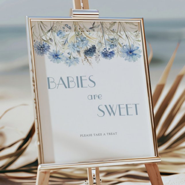 Poster Os Bebês Chás de fraldas De Hydrangea Azul DUSTY S (Criador carregado)