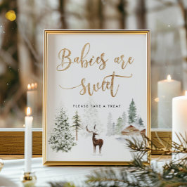 Poster Os bebês são doces