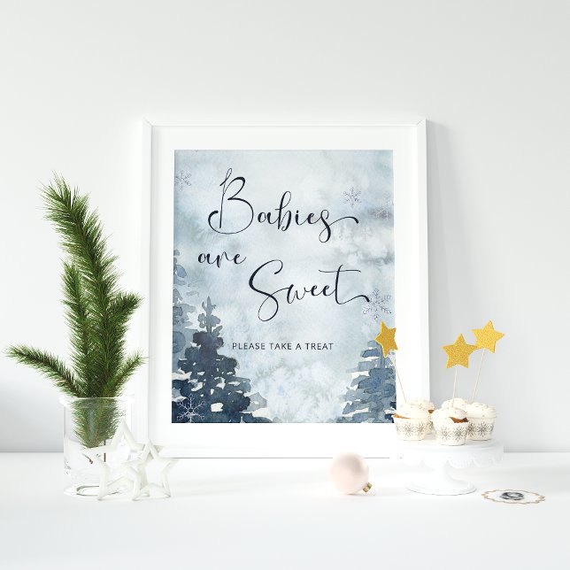 Poster Os bebês são doces e tomam um Chá de fraldas de ár (Criador carregado)