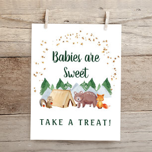 Poster Os Bebês São Doentes A Tratar Animais Da Floresta