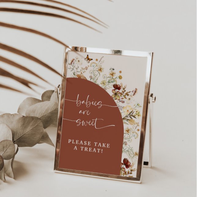 Poster Os Bebês São Flor Selvagem Doce | Sinal de Favorit (Criador carregado)