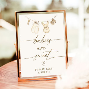 Poster Os Bebês São O Sinal De Sobremesa Do Bebê Boho