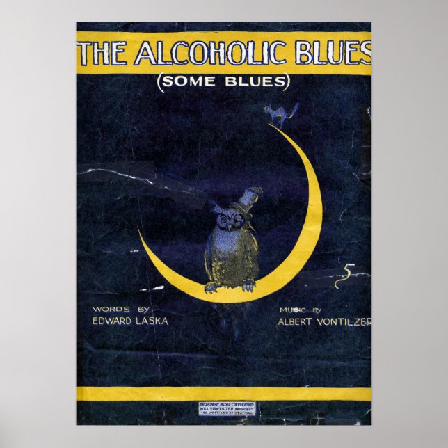 Poster Os Blues Alcoólicos (Frente)