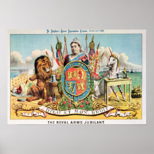 Poster Os braços reais rejubilantes