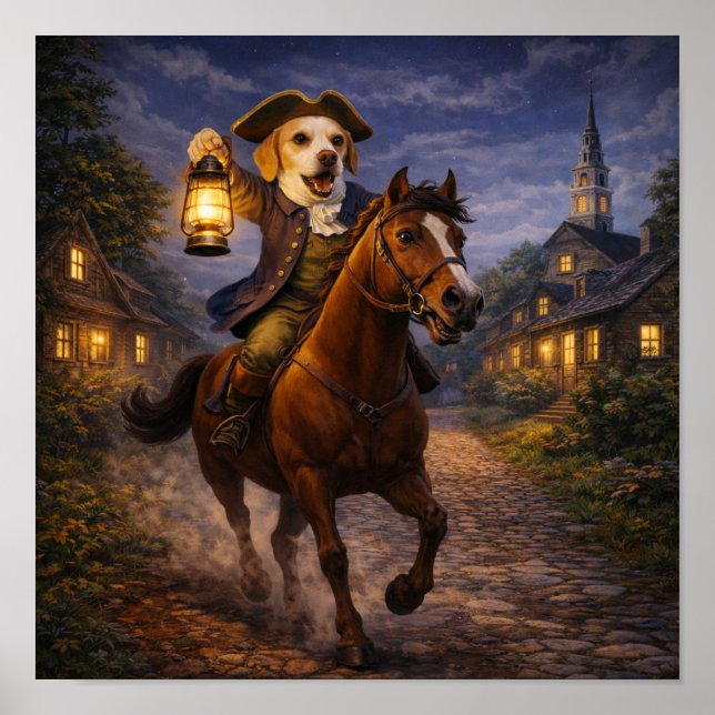 Poster "Os Britânicos Estão Chegando" (Frente)
