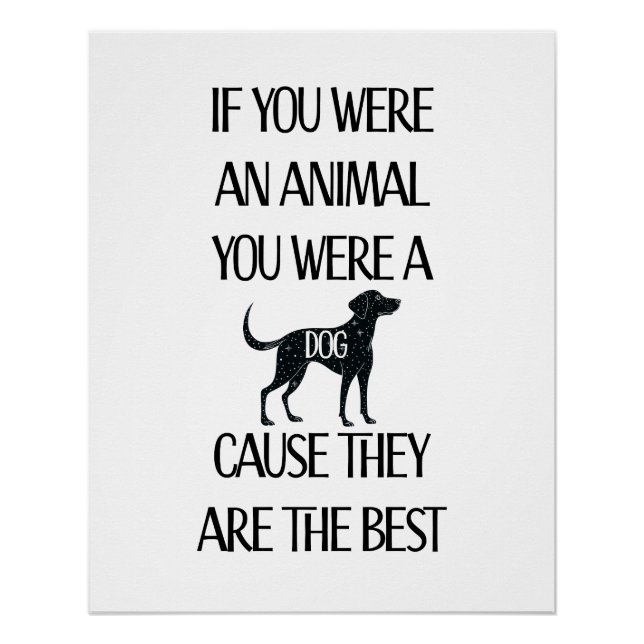 Pôster Os cães são os melhores. Download instantâneo/Post (Frente)