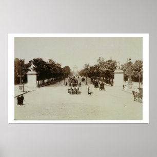 Pôster Os campeões Elysees, Paris (foto do sepia)