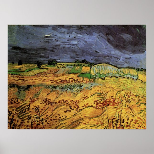 Pôster Os Campos de Vincent van Gogh (Frente)