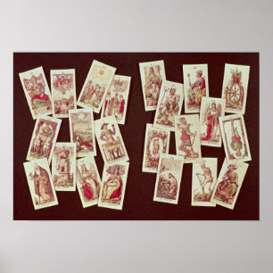 Poster Os cartões de tarot dos Arcana principais