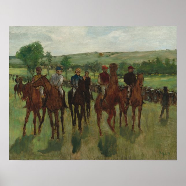 Poster Os Cavaleiros de Belas Artes por Edgar Degas (Frente)