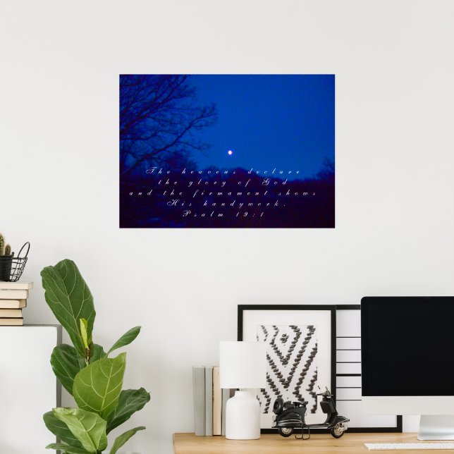 Poster Os Céus Declaram (Escritório em casa)
