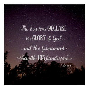 Pôster Os céus declaram a glória de Deus