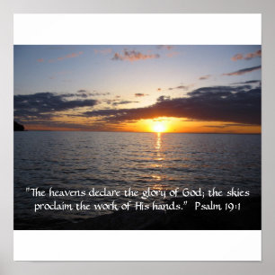Pôster Os céus declaram a glória de Deus