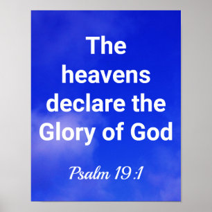 Poster Os céus declaram a glória de Deus