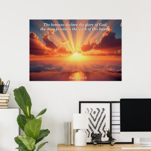 Poster Os céus declaram a glória: Deus e a criação Verso