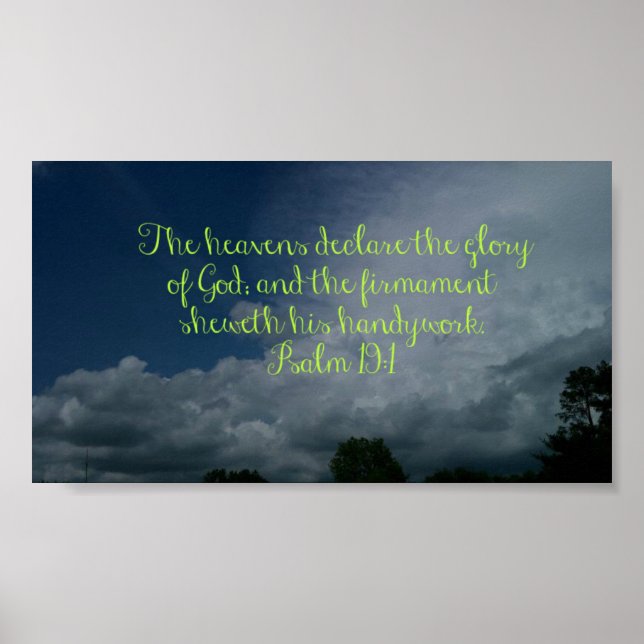 Poster Os Céus Declaram Sua Glória (Frente)