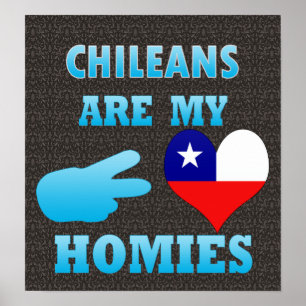Poster Os chilenos são meu Homies