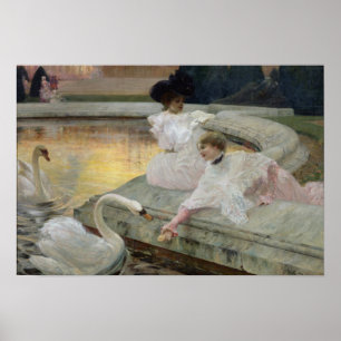 Poster Os Cisnes, 1900