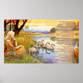 Poster Os Cisnes Selvagens no poema de Coole e na trabalh