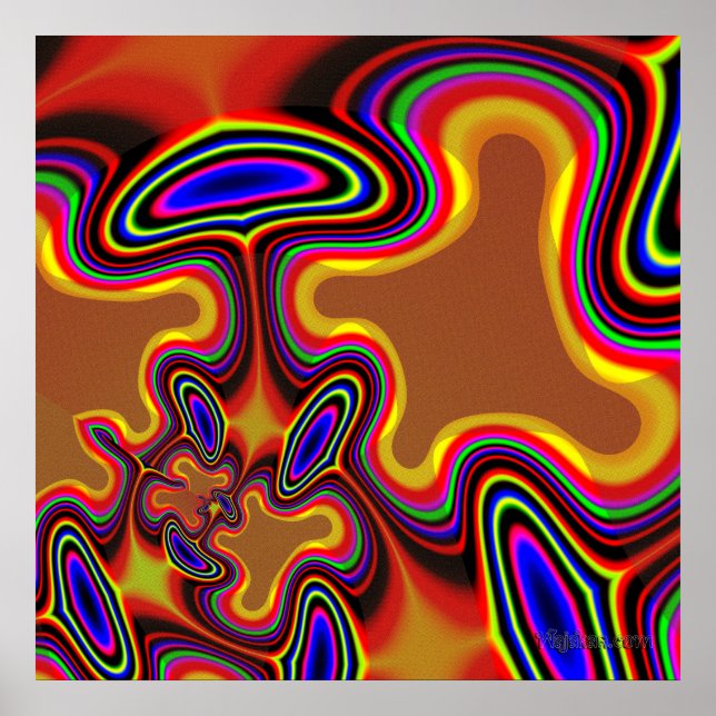 Poster "Os cogumelos mágicos no sul de Wajakaa" (Frente)