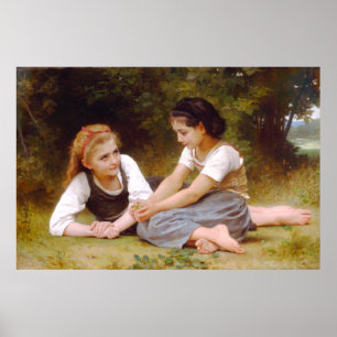 Pôster Os Colhedores de Nozes 1882 William Bouguereau Car