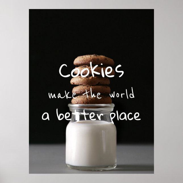 Poster Os cookies fazem do mundo um lugar melhor (Frente)