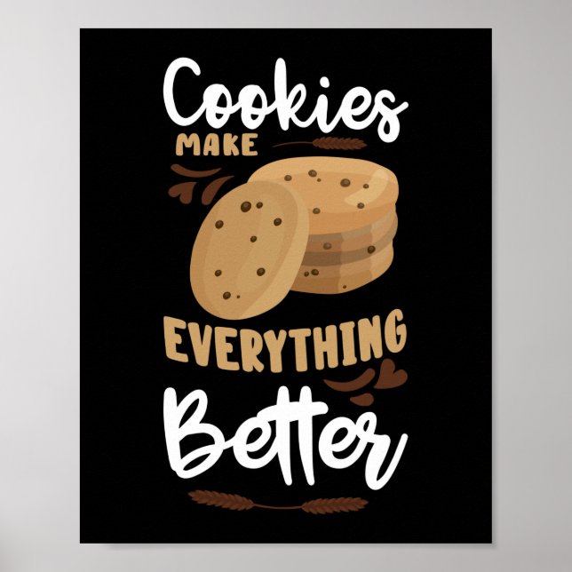 Poster Os cookies tornam tudo melhor cozinheiro de padeir (Frente)