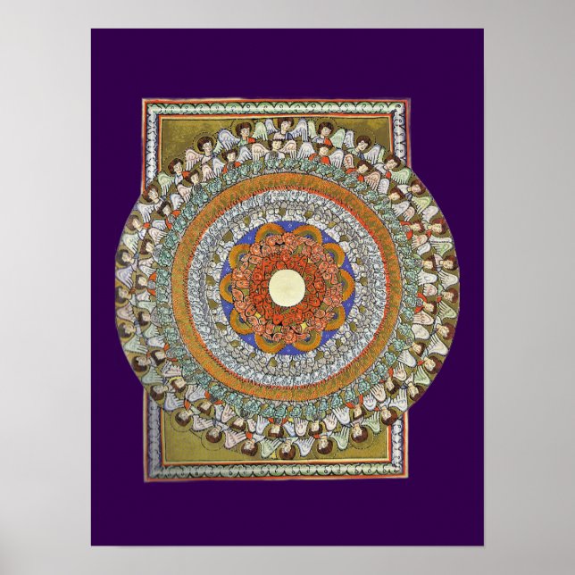 Poster Os Coros dos Anjos (Hildegard von Bingen) (Frente)