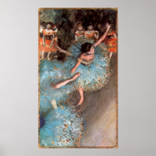 Poster Os dançarinos dos verdes por Edgar Degas