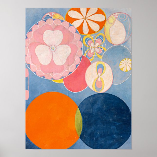 Poster Os Dez Maiores, Grupo IV, nº 2, por Hilma af Klint (Frente)