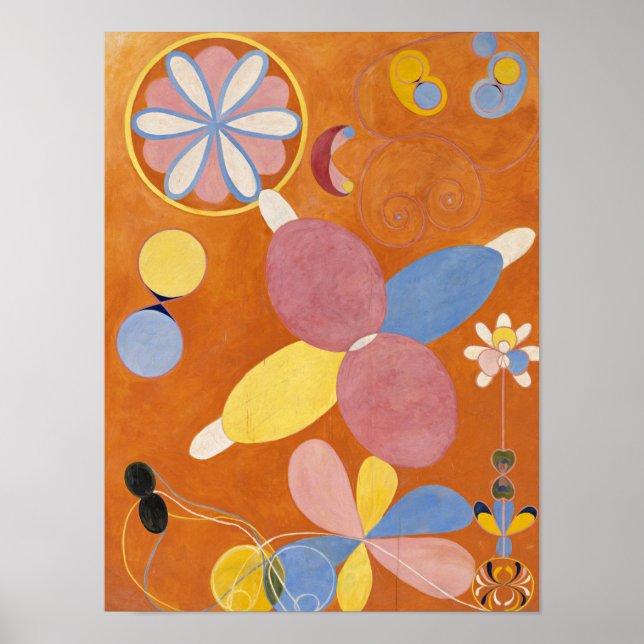 Poster Os Dez Maiores, Grupo IV, nº 3, por Hilma af Klint (Frente)