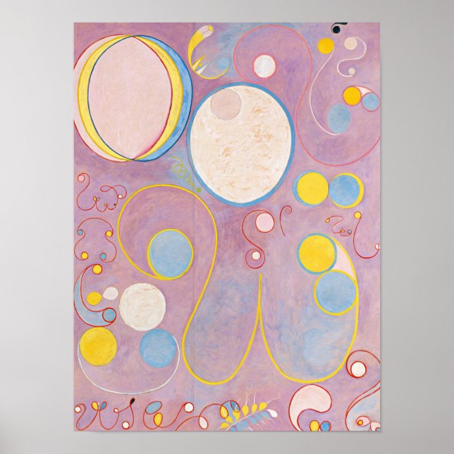 Poster Os Dez Maiores, Grupo IV, nº 8, por Hilma af Klint (Frente)